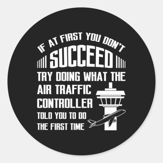 フライトコーディネーター航空管制官 ラウンドシール (正面)