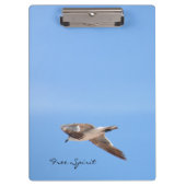 フライトスカイブルー沿岸のフリースピリットのカモメ クリップボード (正面)