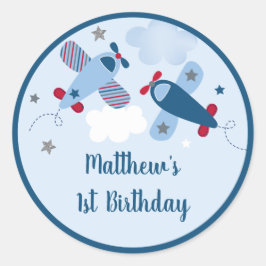 フライトスターズクラウドボーイ誕生日 ラウンドシール