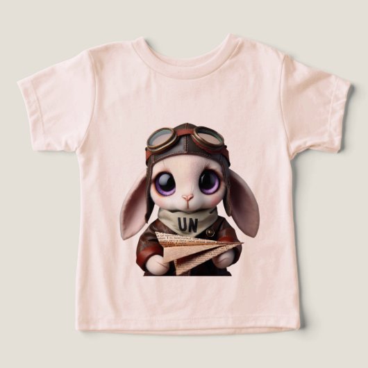 フライトスーツを着たウサギ (デザイン正面)