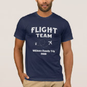 フライトチーム バチェラー女子旅 家族旅行 Tシャツ (正面)