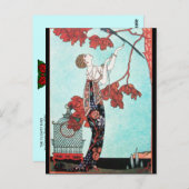 フライトティバード,美しいファッションデザイナ ポストカード (正面/裏面)