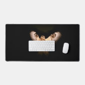 フライトデスクマットにおけるフクロウ デスクマット (キーボード&マウス)