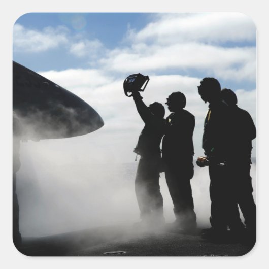 フライトデッキの乗員 スクエアシール (正面)