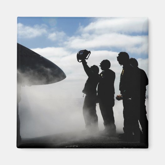 フライトデッキの乗員 マグネット (正面)