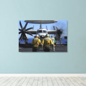 フライトデッキの取締役 キャンバスプリント (インサイチュ (ウッドフロア))