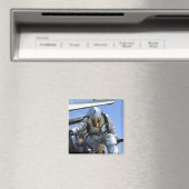 フライトデッキ上で救助訓練を行う マグネット (インサイチュ (食洗機))