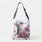 フライトト鮮やかートバッグにハミングバード クロスボディバッグ (裏面)