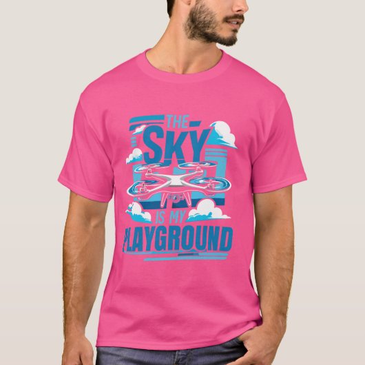 フライトドローンパイロット航空 Tシャツ (正面)