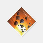 フライトナプキンの熱気球 スタンダードカクテルナプキン (角)