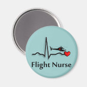 フライトナースQRSおよびヘリコプターデザイン マグネット (正面/裏面)