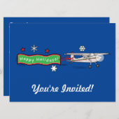 フライトハッピーホリデーズ招待状 招待状 (正面/裏面)