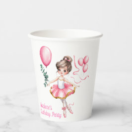 フライトバースデーパーティーのドリーミー・バレリーナ 紙コップ