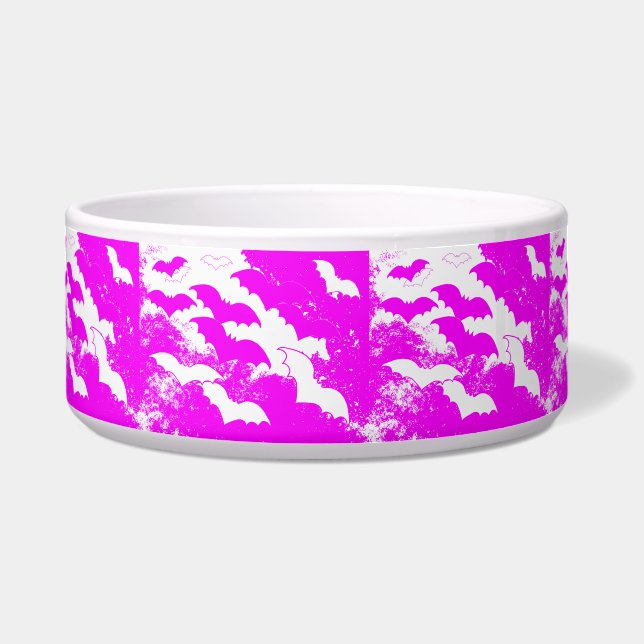 フライトピンクの白こうもり ボウル (正面)