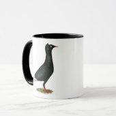フライトブラック飛んでいるキャップピジョン マグカップ (正面左)