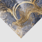 フライトブルーエレガント金ゴールドスカイのデカップクレーン 薄葉紙 (詳細)