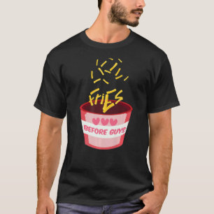 フライトポテトラブバレンティーンズデイハートデイハッピー Tシャツ