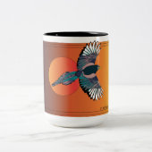 フライトマグの鳥 ツートーンマグカップ (中央)