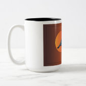 フライトマグの鳥 ツートーンマグカップ (左)