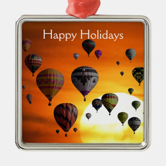 フライトメタルオーナメントの熱気球 メタルオーナメント (正面)