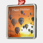 フライトメタルオーナメントの熱気球 メタルオーナメント (左)