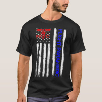 フライトメディアEMS EMTナース救急医療隊員USアメリカン Tシャツ