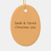 フライトモノグラム名のハチドリ セラミックオーナメント (裏面)