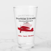 フライトラウンジパブタバーンマンケイブビール飲料 タンブラーグラス (裏面)