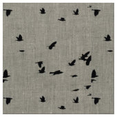 フライトリネンの織物の鳥 ファブリック (クローズアップ)