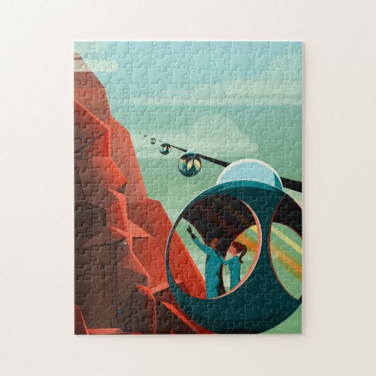 フライトヴィンテージカッコいいアート歴史写真旅行 ジグソーパズル (縦)