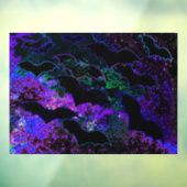 フライト中のこうもりネオンパープル ウィンドウサイン (シート3)