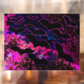 フライト中のこうもりネオンピンク ウィンドウサイン (シート2)