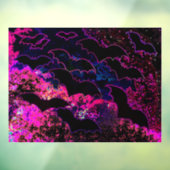 フライト中のこうもりネオンピンク ウィンドウサイン (シート3)