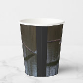 フライト中のハゲのワシ紙カップ 紙コップ (右)