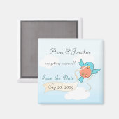 フライト中のリボン マグネット (正面/裏面)