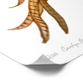 フライト中のリングネックキジプリント ポスター (角)