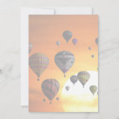 フライト中の熱気球サンキューカード サンキューカード (裏面)