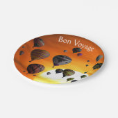 フライト中の熱気球紙プレート ペーパープレート (アングル)