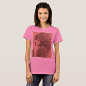 "フライト中の猶予：ウィングスケッチ" Tシャツ (正面フル)