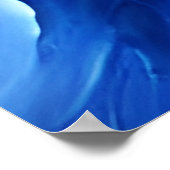 フライト中の美しい白い絵画ワシ ポスター (角)