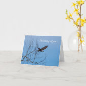 フライト中の考えるイーグル カード (黄色い花)