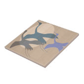 フライト中の静寂：百羽鶴 タイル (側面)