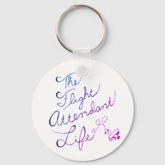 フライト付き添い人のLife Bubble Keychain キーホルダー (正面)