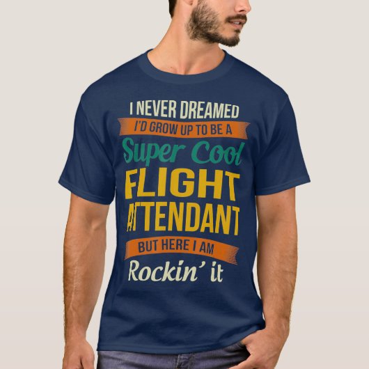 フライト付き添い人ギフトおもしろい感謝 Tシャツ (正面)
