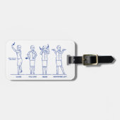 フライト付き添い人ラゲッジタグ ラゲッジタグ (正面横)