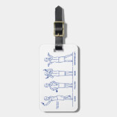 フライト付き添い人ラゲッジタグ ラゲッジタグ (正面縦)