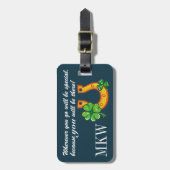 フライト付き添い人ラゲッジタグ(背面に引用文付) ラゲッジタグ (正面縦)