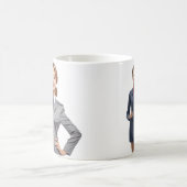 フライト付き添い人個人用マグギフト コーヒーマグカップ (中央)