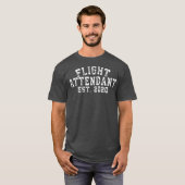 フライト付き添い人est 2020新しいフライト付き添い人 tシャツ (正面フル)