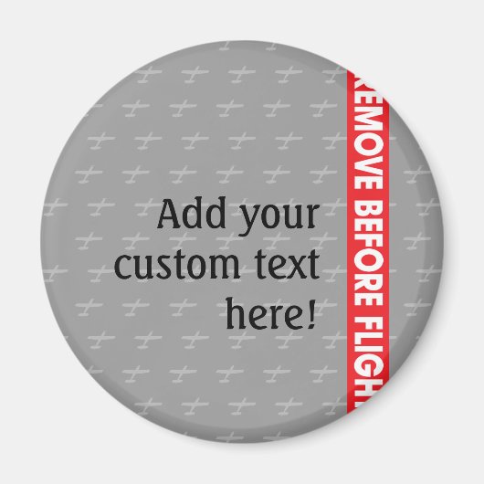 フライト前に削除 – フライト マグネット (正面)